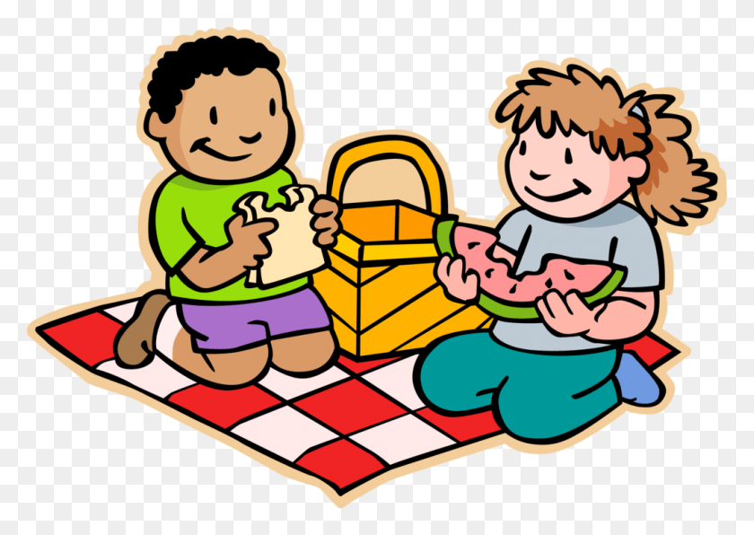 1018x700 Vector Illustration Of Primary Or Elementary School Picnic Clipart, Indoors HD PNG Download