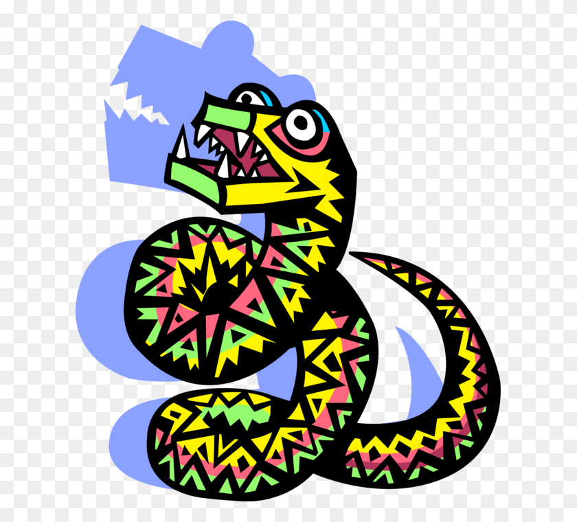 619x700 Vector Illustration Of Reptile Snake, Graphics, Poster HD PNG Download