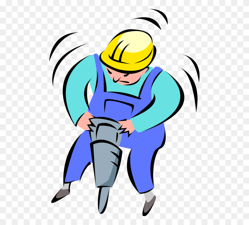 507x700 Vector Illustration Of Road Crew Construction Worker Consecuencias Y Derivados Del Trabajo, Helmet, Clothing, Apparel HD PNG Download