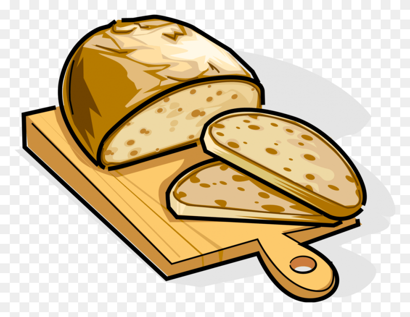 924x700 Vector Illustration Of Russian Borodinsky Dark Brown Bread Illustration, Food, Helmet HD PNG Download