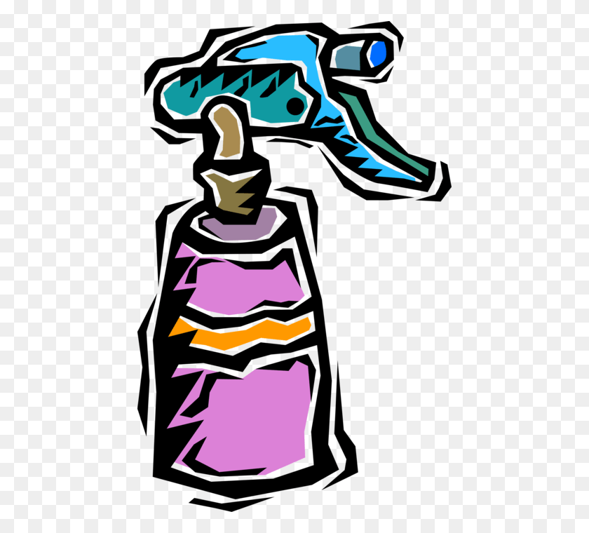 448x700 Vector Illustration Of Spray Pump Bottle Household, Poster, Advertisement, Graphics HD PNG Download
