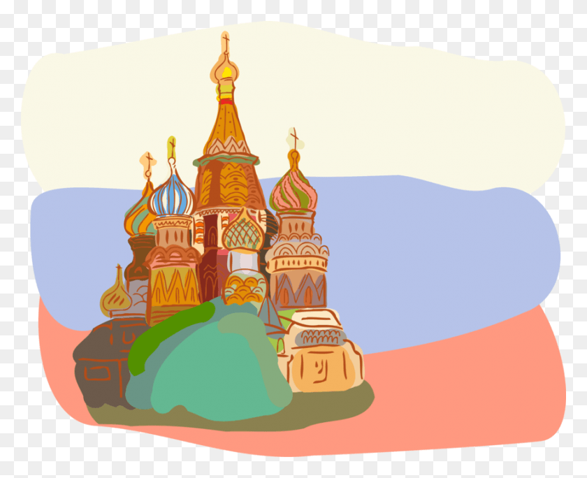 875x700 Vector Illustration Of St Basil39s Orthodox Christian Illustration, Architecture, Building, Temple HD PNG Download
