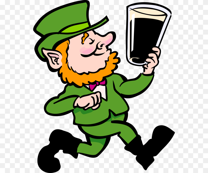 572x700 Vector Illustration Of St Patrick S Day Irish Leprechaun, Baby, Person, Face, Head Clipart PNG