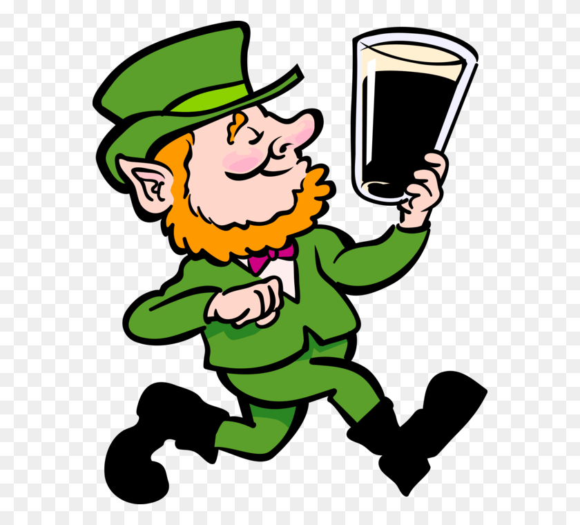 572x700 Vector Illustration Of St Patrick39s Day Irish Leprechaun St Patrick39s Day Running, Elf, Person, Human HD PNG Download