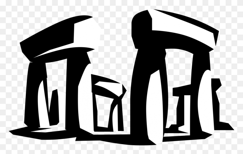 1150x700 Vector Illustration Of Stonehenge Standing Stones Neolithic, Stencil, Axe HD PNG Download