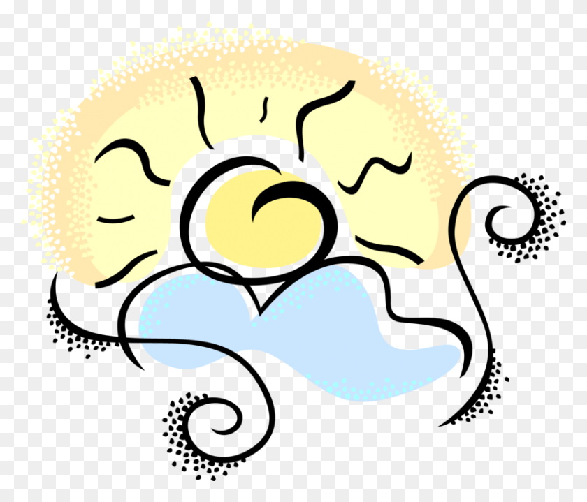828x700 Векторная Иллюстрация Восхода И Заката Солнца С Солнечным Облаком, Животное, На Открытом Воздухе, Этикетка Png Скачать