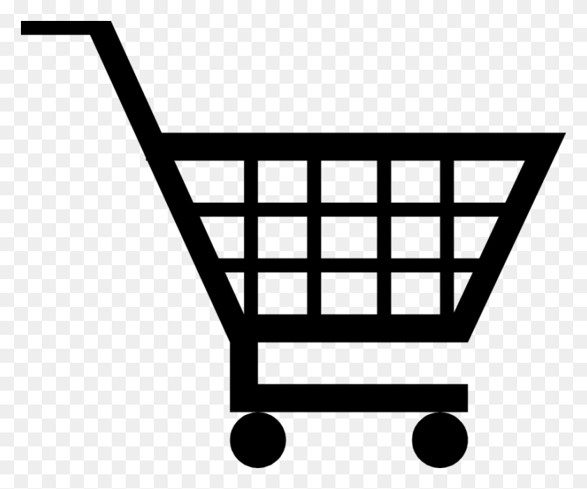851x700 Vector Illustration Of Supermarket Grocery Store Shopping Shopping Cart With Flames, Gray, World Of Warcraft HD PNG Download
