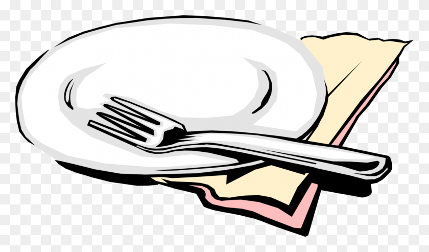 1260x700 Vector Illustration Of Table Place Setting Tableware Gedeck Clipart, Fork, Cutlery, Weapon HD PNG Download