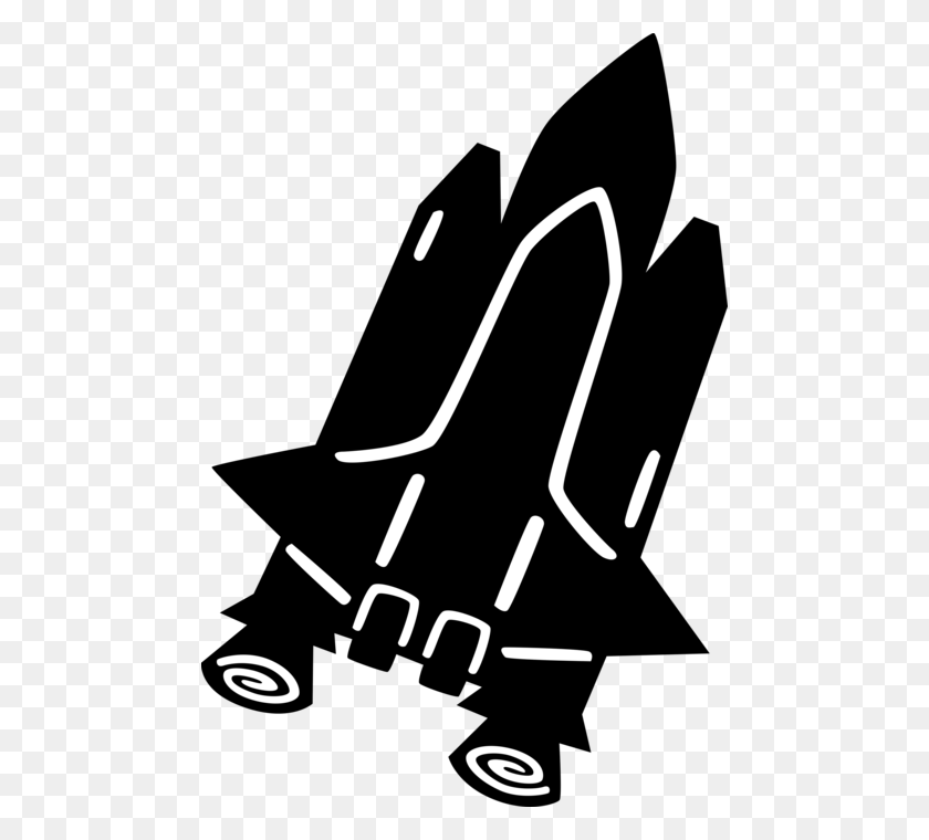 476x700 Vector Illustration Of United States Nasa Space Shuttle, Stencil, Text, Smoke Pipe HD PNG Download