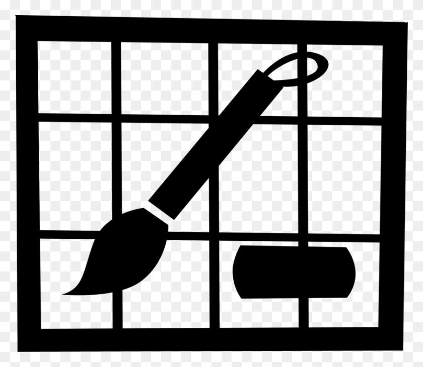 814x700 Vector Illustration Of Visual Arts Artist39s Paintbrush, Gray, World Of Warcraft HD PNG Download