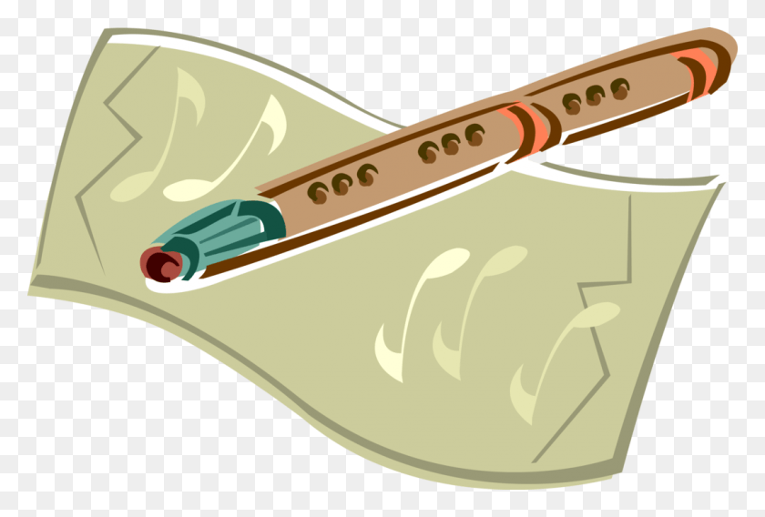 1073x700 Vector Illustration Of Wooden Flute Musical Instrument, Leisure Activities, Musical Instrument, Adventure HD PNG Download