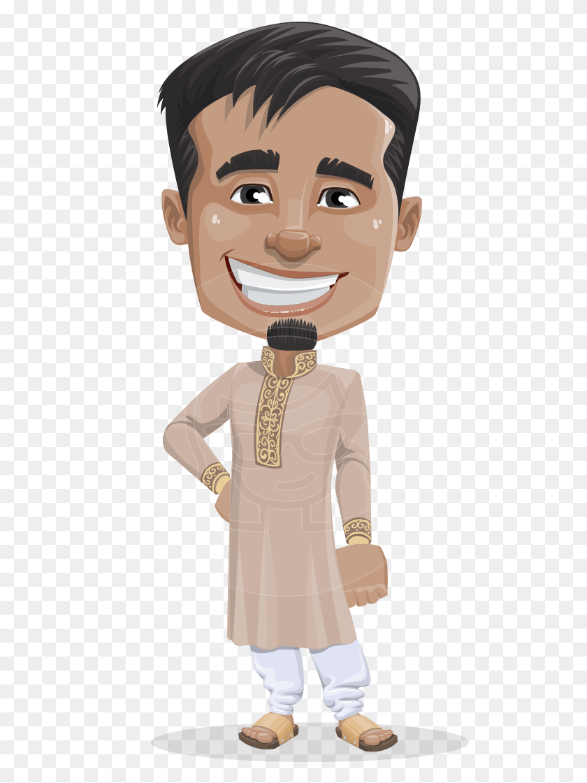 503x1061 Vector Indian Man Cartoon Character Sunder The Indian Man Cartoon Characters, Person, Human, Face HD PNG Download