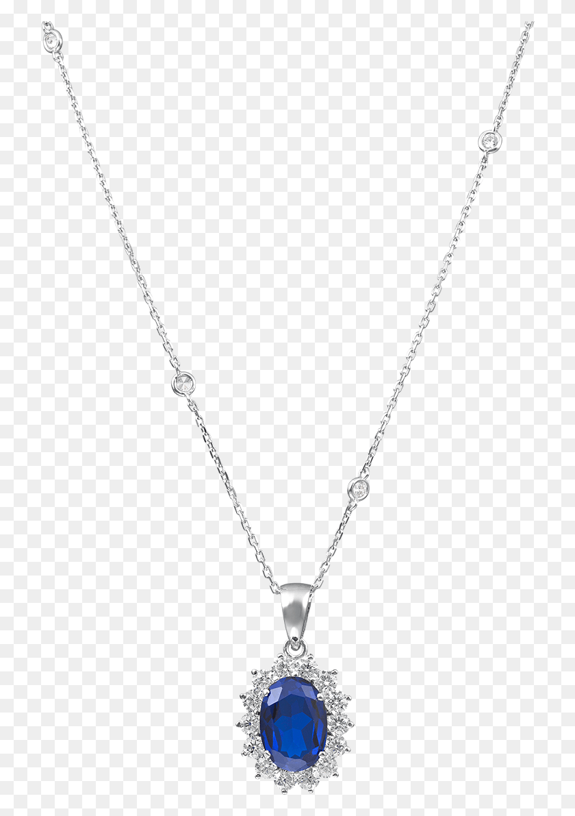 722x1131 Vector Library Catherine Royal Ciro Jewelry Collier Zag Trefle Bleu Nuit, Necklace, Accessories, Accessory HD PNG Download