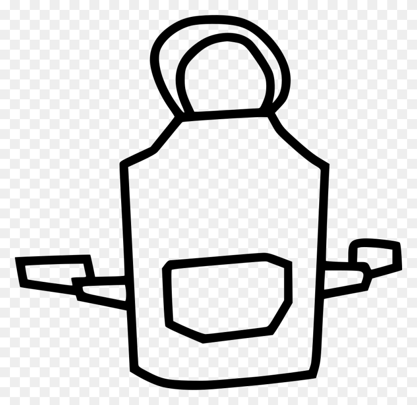 980x950 Vector Library Cook Kitchen Clothing Protection Safety Apron Icon, Lamp, Cowbell, Lawn Mower HD PNG Download