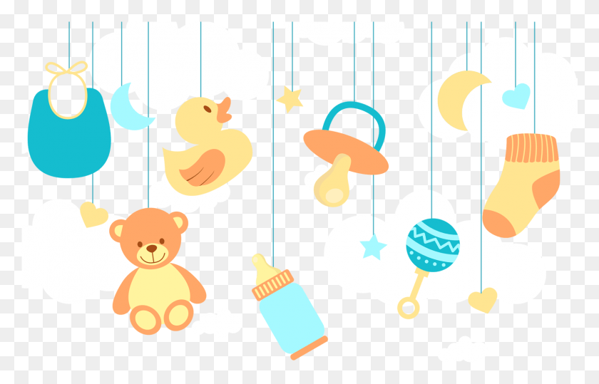 1516x931 Vector Library Diaper Infant Toy Child Baby Toys Transprent Cartoon, Text, Food HD PNG Download