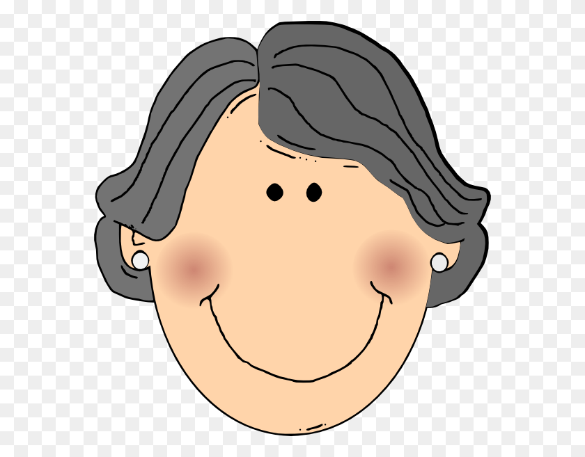 570x597 Vector Library Grandma Face Clipart Grandmother Face Clipart, Clothing, Apparel, Head HD PNG Download