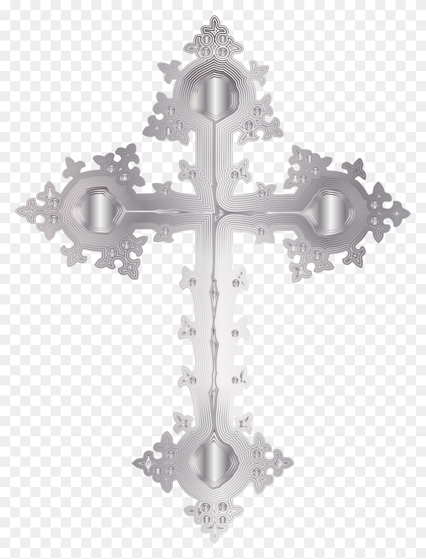 1608x2150 Vector Library Library Ornate Cross Clipart Ornate Cross Transparent Background, Symbol, Crucifix HD PNG Download