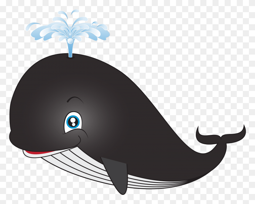 6116x4809 Vector Library Stock Cartoon Clip Art Image Daycare Cartoon Picture Of Whale, Mammal, Sea Life, Animal HD PNG Download