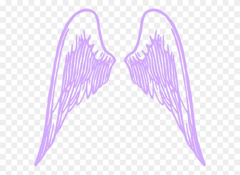 600x554 Vector Library Stock Purple Wings Clip Art At Clker Angel Wings Clipart Transparent, Heart, Rug HD PNG Download
