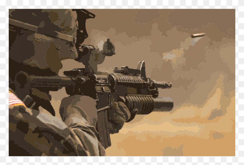 1149x750 Vector Machine Gun M4 Carbine, Weapon, Weaponry, Military Uniform HD PNG Download