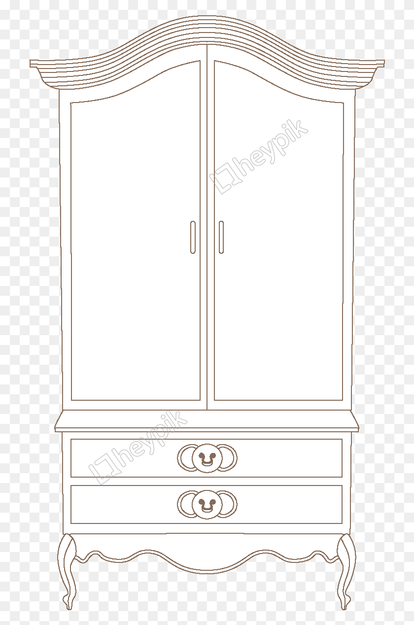 723x1208 Vector Mirror Hand Drawn Wardrobe, Furniture, Closet, Cupboard HD PNG Download