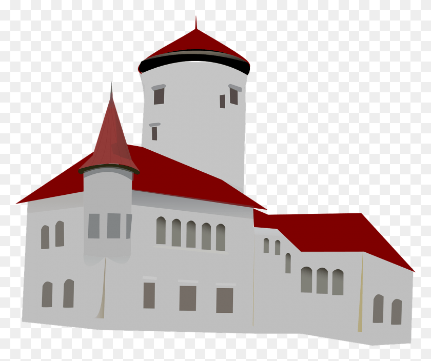 1280x1058 Векторный Клипарт Монастырь, Архитектура, Здание, Башня Hd Png Скачать