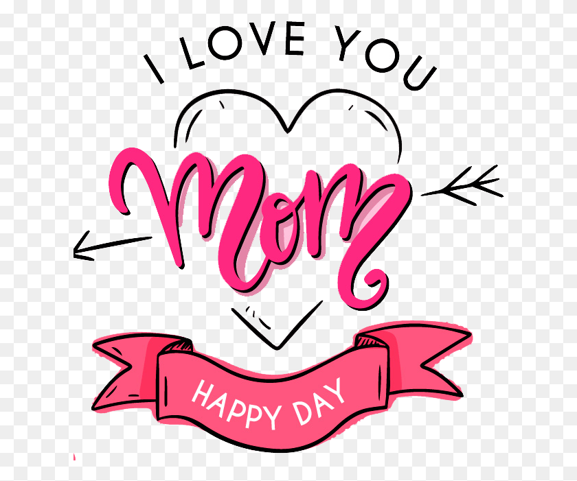 628x641 Vector Mothers Day English Free And Vector Vector Mothers Day, Text, Label, Symbol HD PNG Download