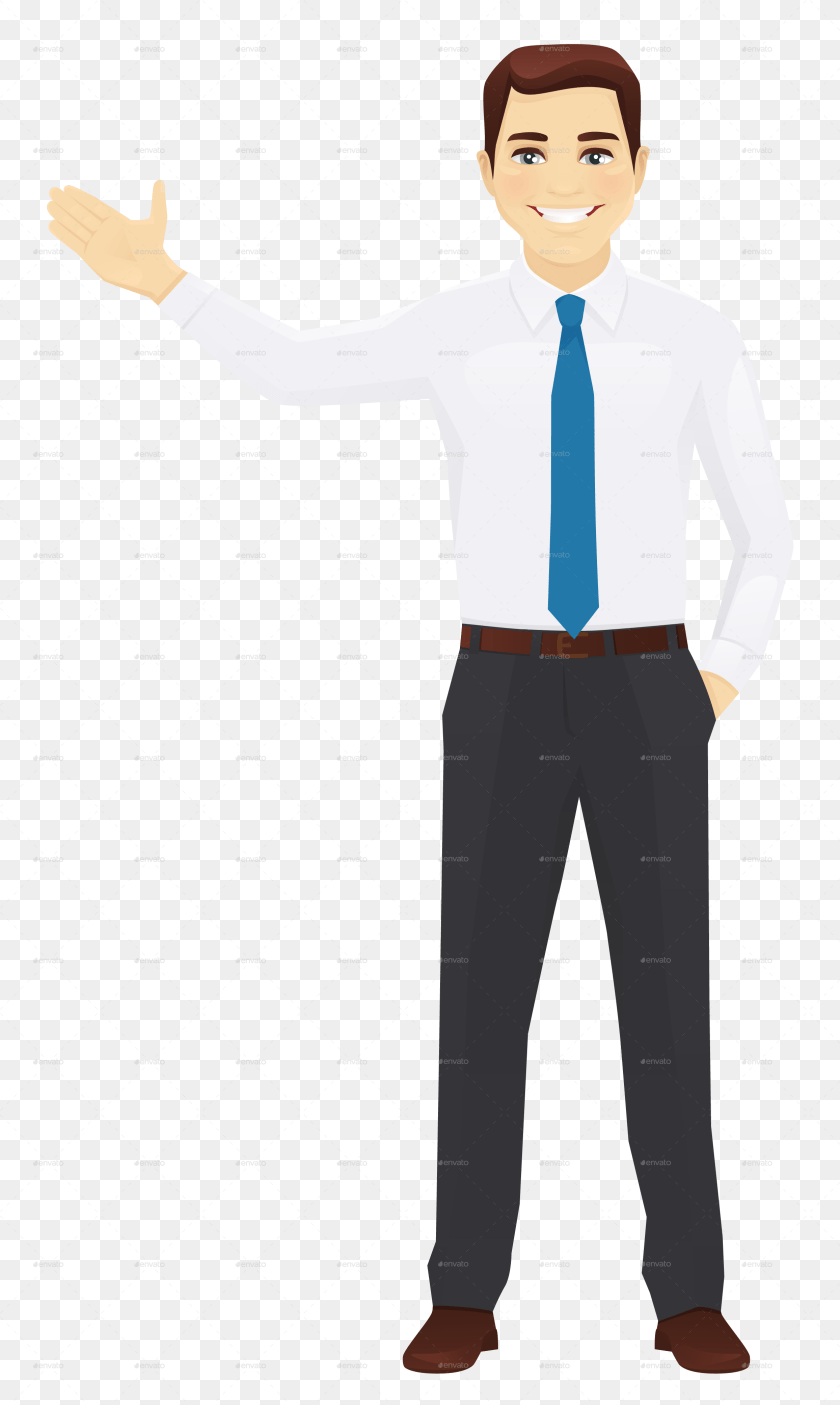 2489x4162 Vector Office Man Standing Professional Business Man Images, Accessories, Shirt, Tie, Formal Wear Clipart PNG