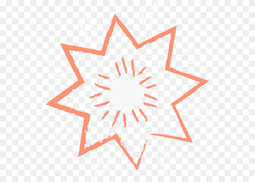 572x600 Vector Orange Firework Transparent Summer Symbol, Star Symbol, Person, Face, Head Sticker PNG