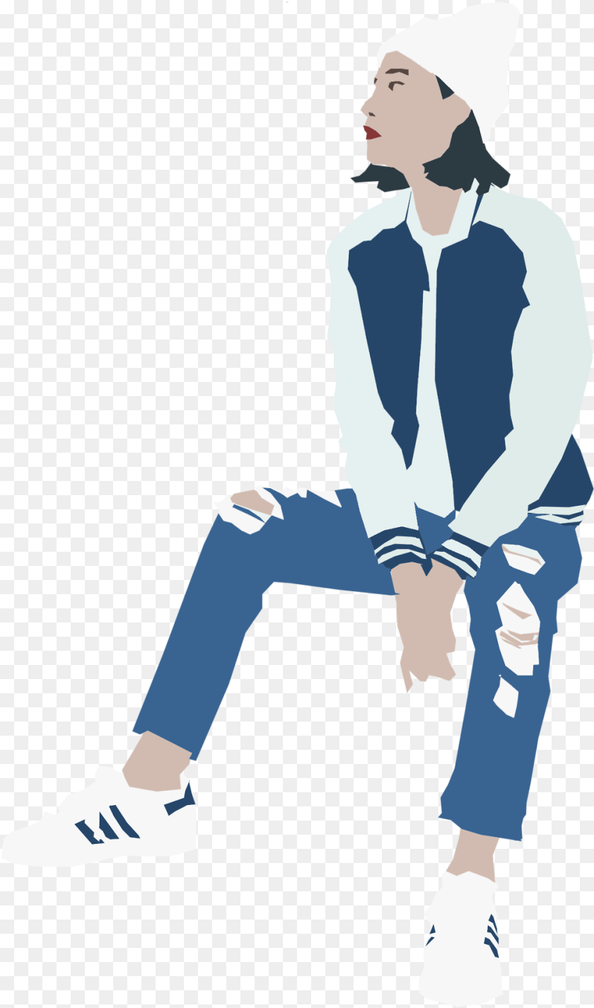 Vector People For Architecture, Long Sleeve, Person, Hat, Sitting PNG