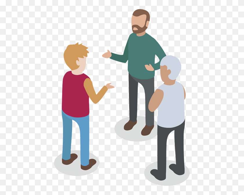 469x613 Vector People Talk, Person, Human, Standing HD PNG Download