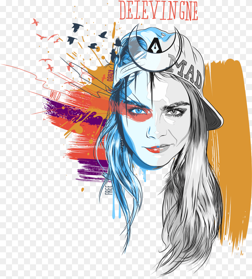 Vector Portraits Part Model, Art, Book, Comics, Publication PNG