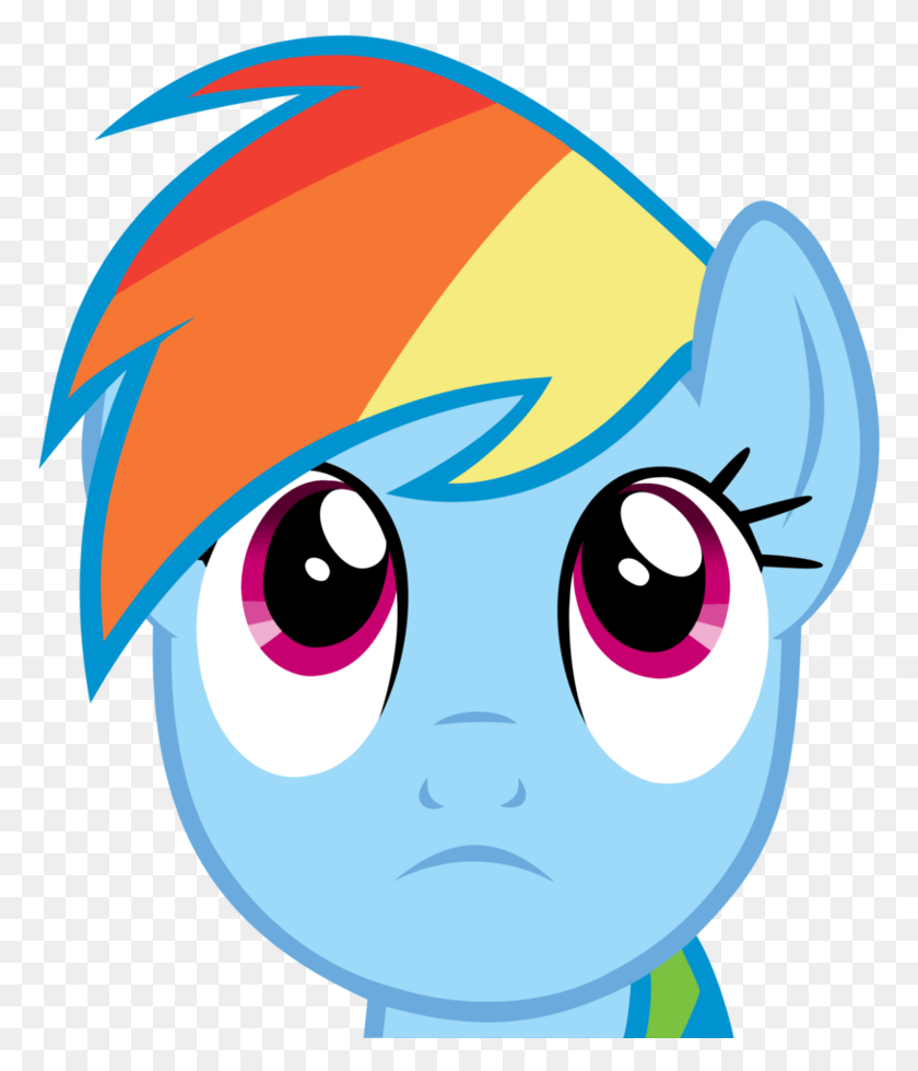 773x919 Vector Practice 3 Rainbow Da Rainbow Dash Happy Gif, Graphics, Head HD PNG Download