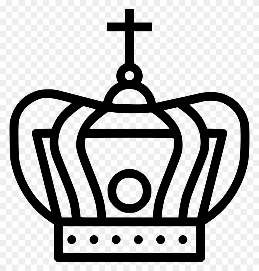 930x980 Vector Royalty Free Christ Holy King God Icon Free Clip Art Holy King, Symbol, Cross, Lawn Mower HD PNG Download