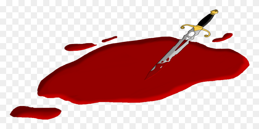1553x715 Vector Royalty Free Knife Drawing Blood Clip Dagger With Blood, Plant, Flower, Blossom HD PNG Download