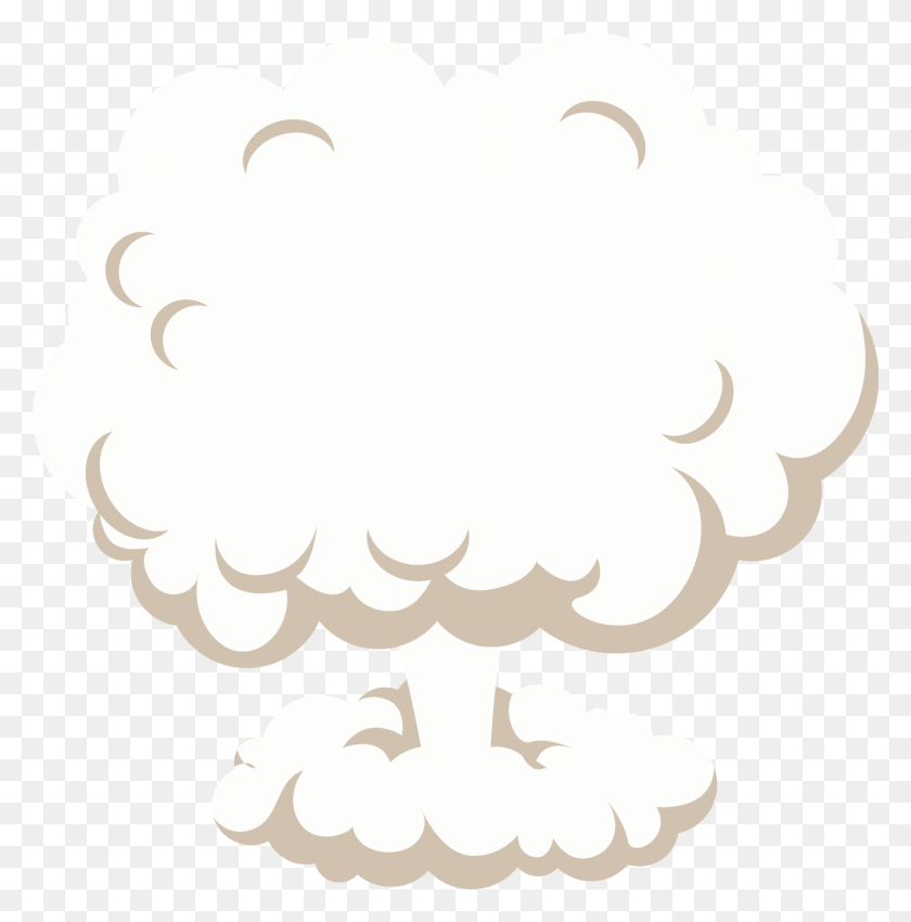 1481x1501 Vector Royalty Free Library Mushroom Cloud Clip Art Smoke Cloud Vector, Graphics, Floral Design HD PNG Download