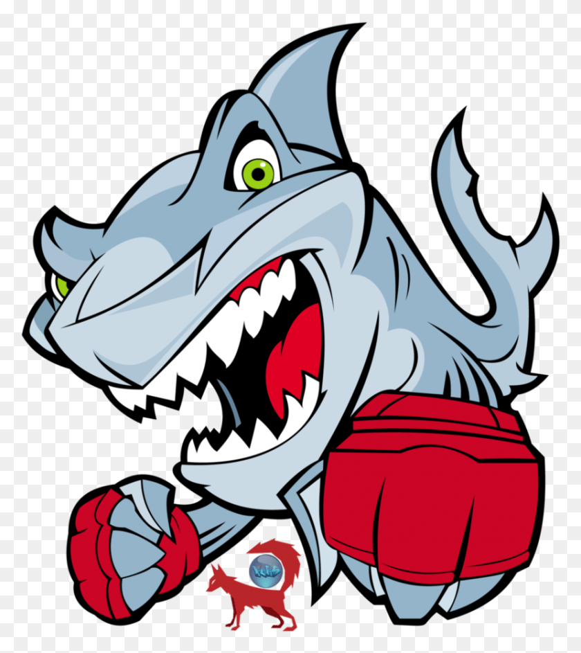 830x940 Векторные Акулы Бесплатно На Mbtskoudsalg Angry Shark Vector, Dragon Hd Png Download