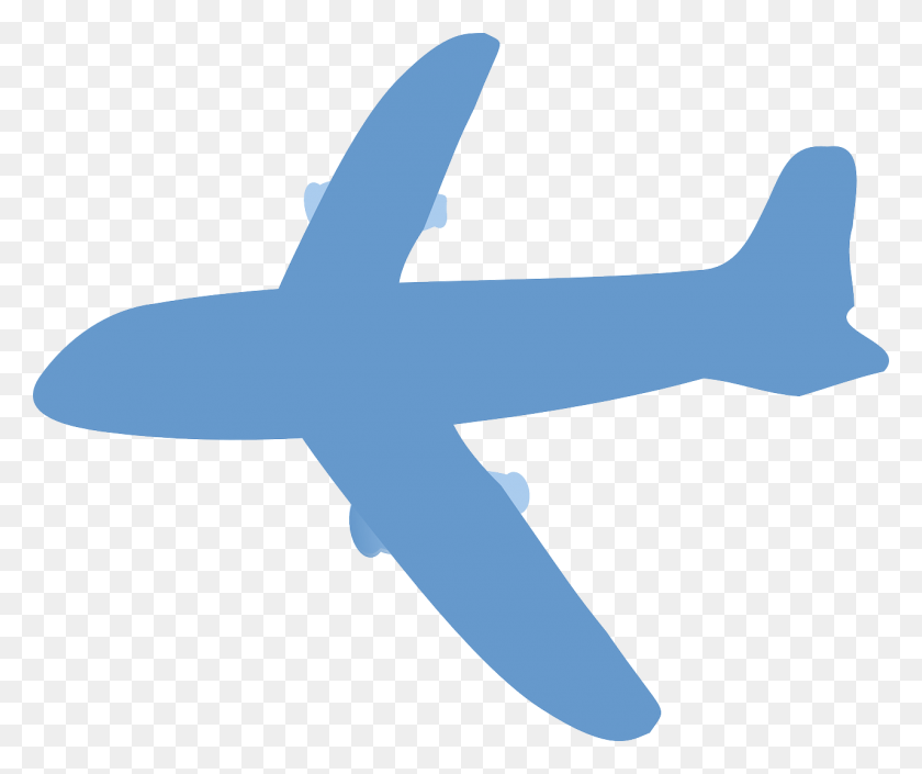 1280x1060 Vector Silueta Avion Azul, Avión, Vehículo, Transporte Hd Png