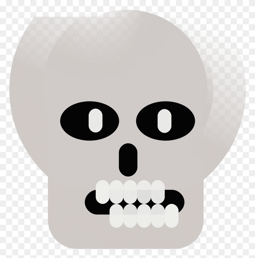 1238x1253 Vector Skull, Stencil, Jaw, Disk HD PNG Download