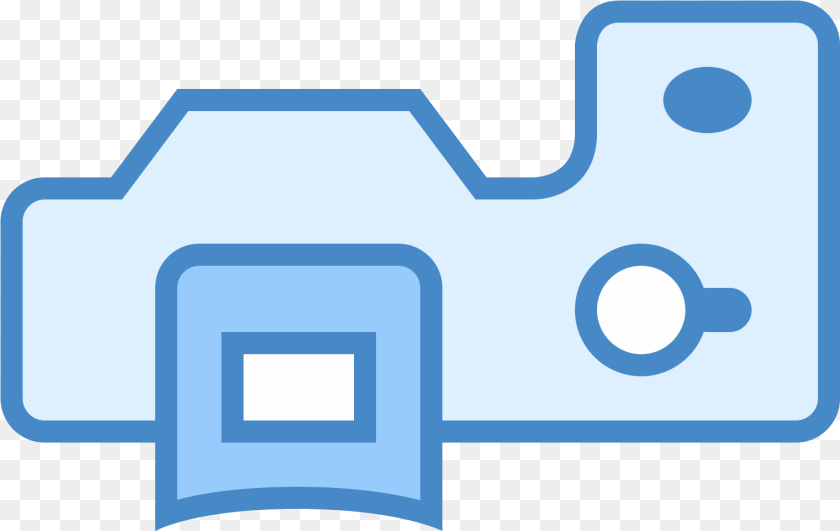 Vector Stripe Curved Single Lens Reflex Camera Clipart PNG
