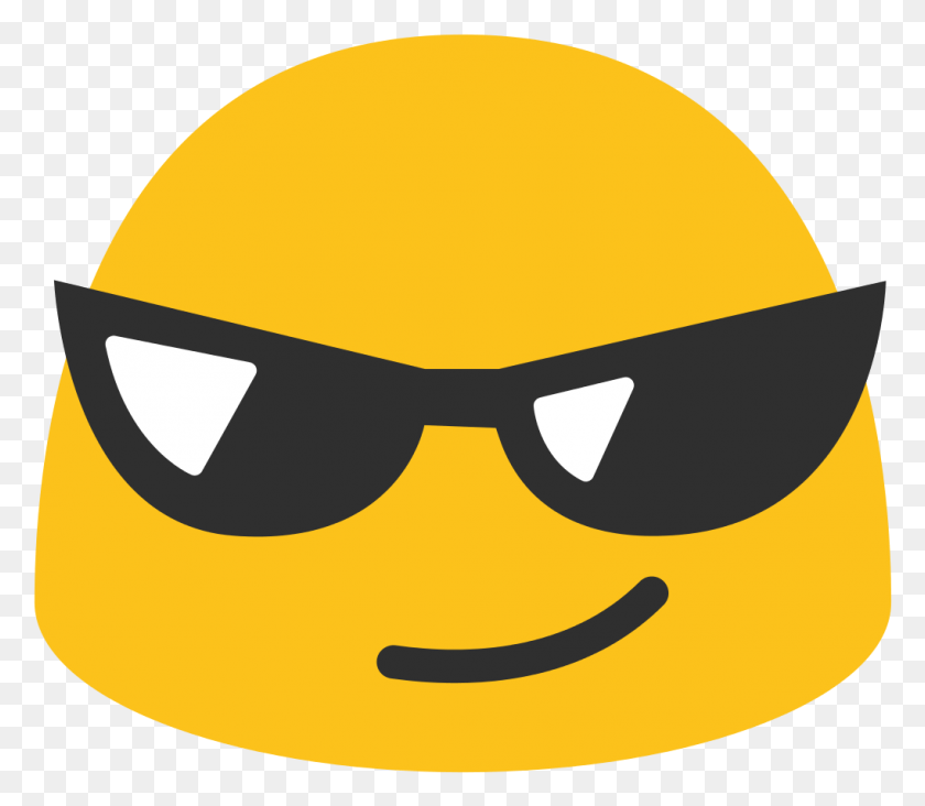 1019x879 Vector De Gafas De Sol Transparente Stickpng Gafas De Sol Emoji, Etiqueta, Texto, Casco Hd Png