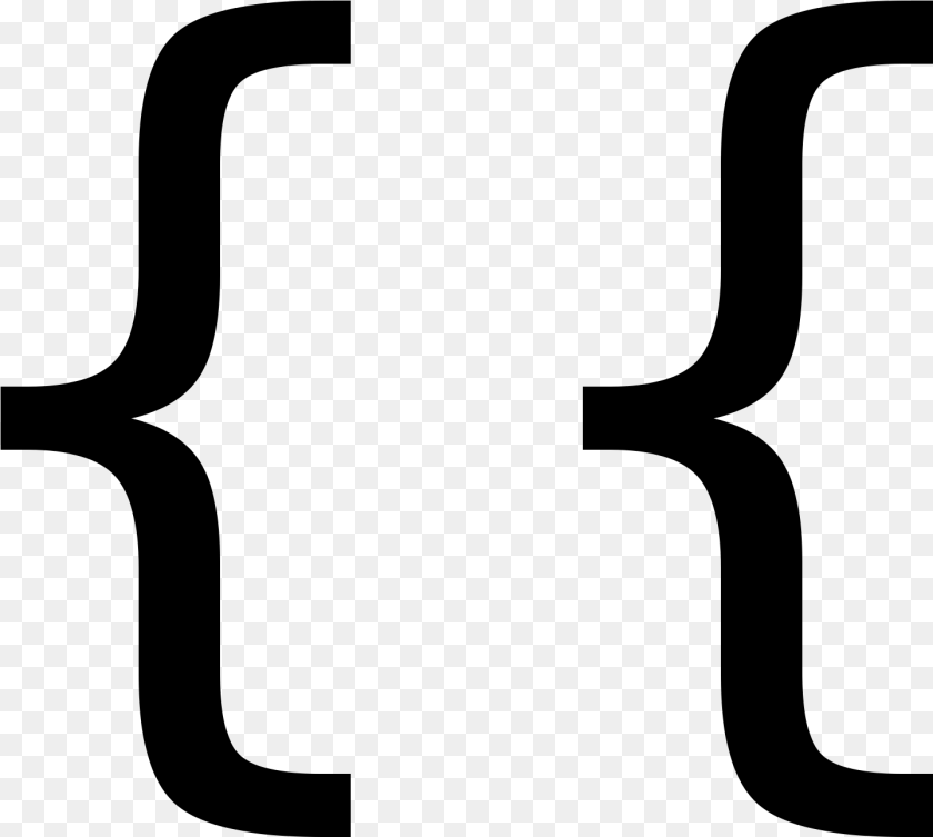 Vector Transparent Bracket Vector Calligraphy Double Brackets, Gray PNG
