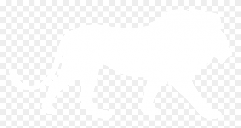 1024x508 Вектор Прозрачные Изображения На Getdrawings Com Лев Силуэт Белый, Млекопитающее, Животное, Дикая Природа Hd Png Скачать