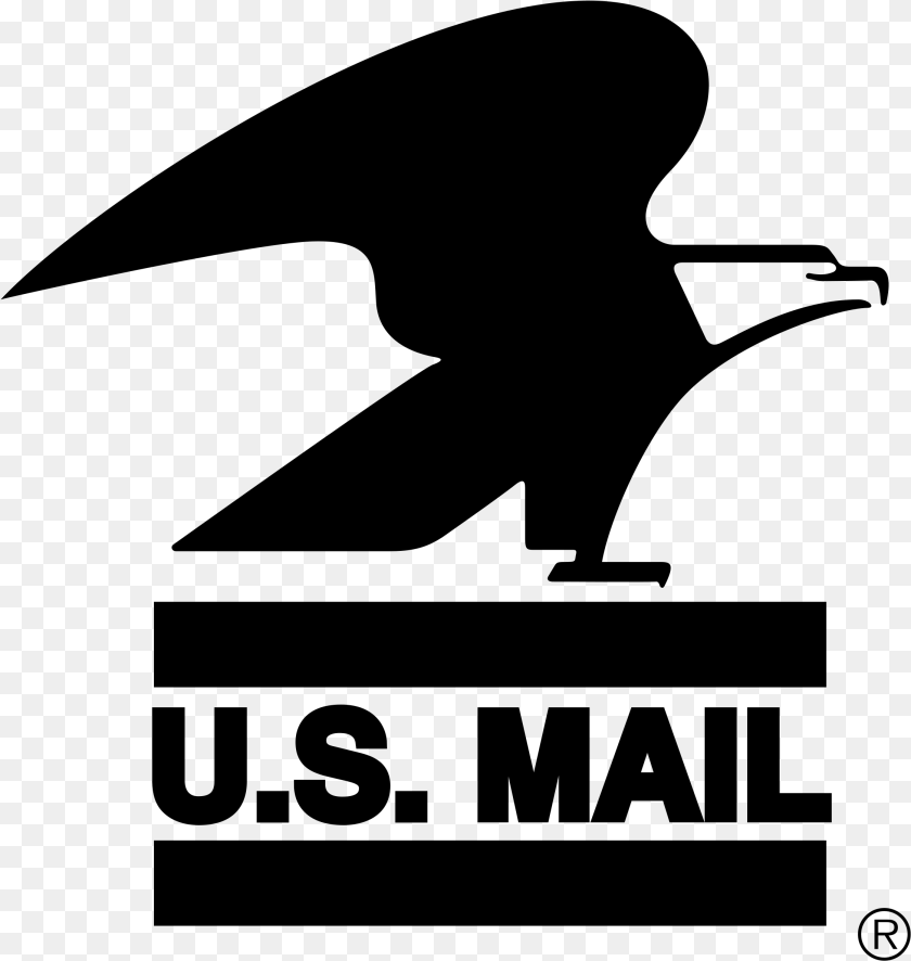 2243x2367 Vector Us Mail Logo United States Postal Service, Gray Clipart PNG