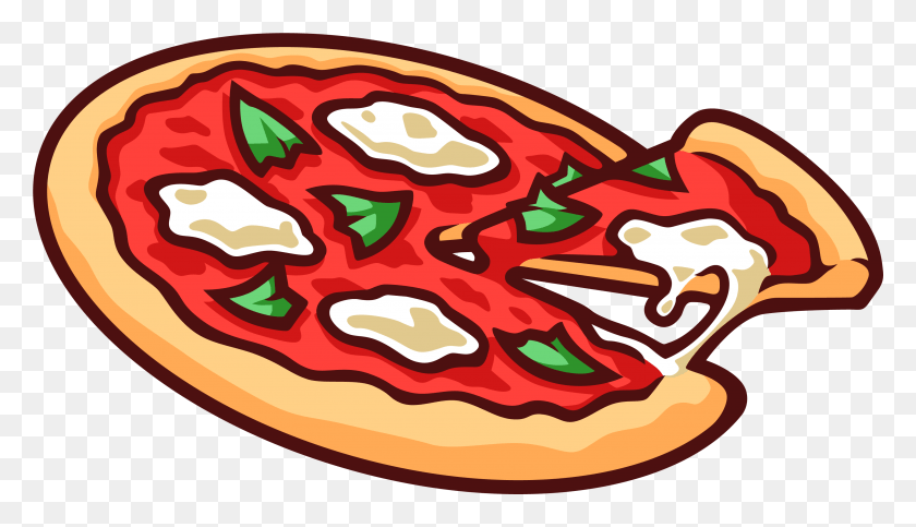 3359x1822 Veg Pizza Clipart, Food, Ketchup HD PNG Download