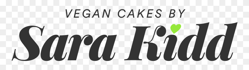 764x178 Vegan Cakes By Sara Kidd Logo Calligraphy, Text, Alphabet, Word HD PNG Download