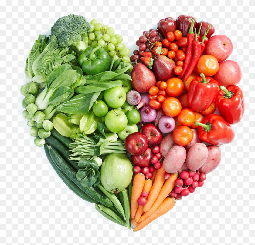 828x795 Веганская Еда Изображение Здоровая Еда Форма Сердца, Растение, Овощи, Фрукты Png Скачать