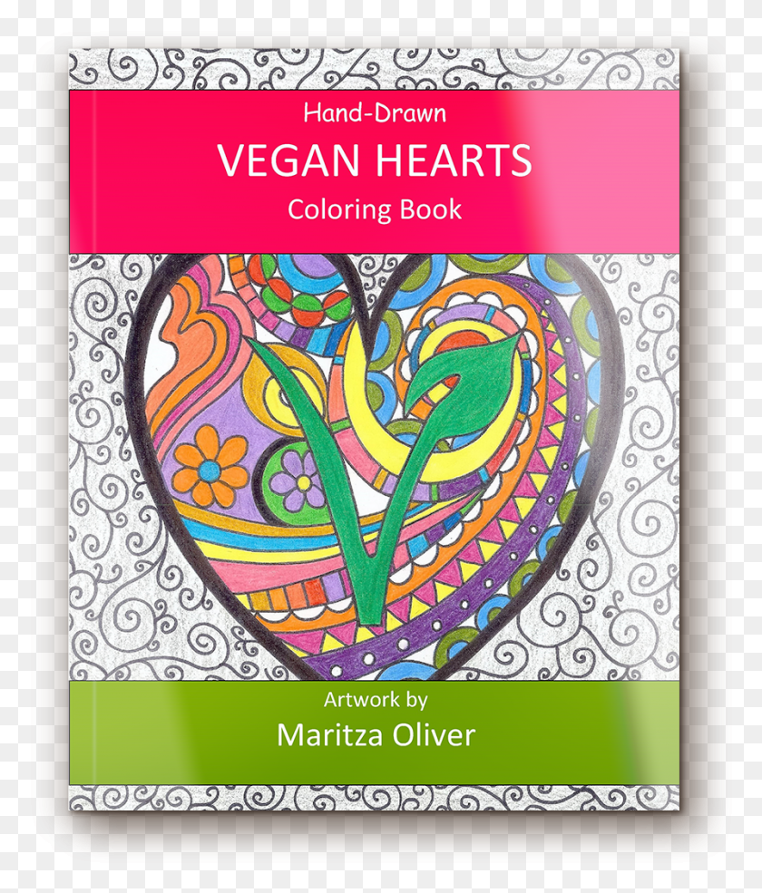 894x1061 Vegan Heart Illustration, Poster, Advertisement, Flyer HD PNG Download