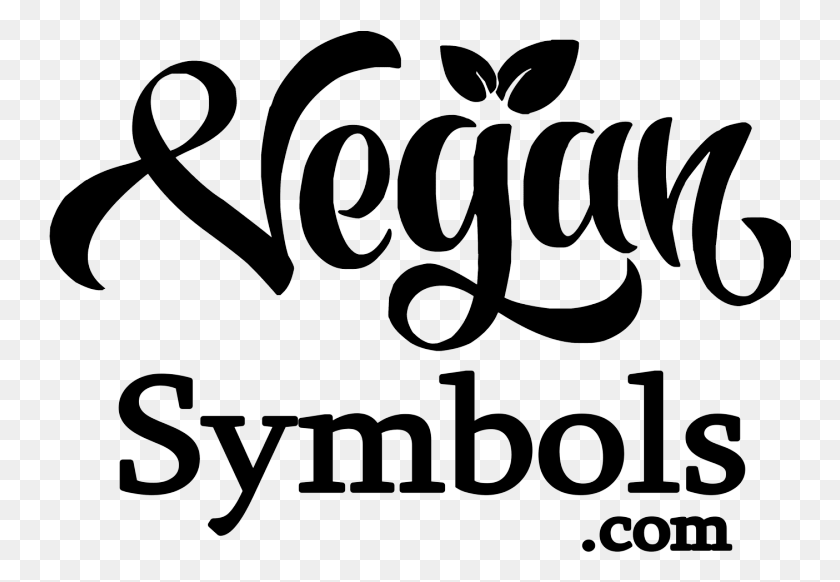 743x522 Vegan Symbols Emojis Copyright Free Clipart Font Psychology Symbol, Text, Calligraphy, Handwriting HD PNG Download