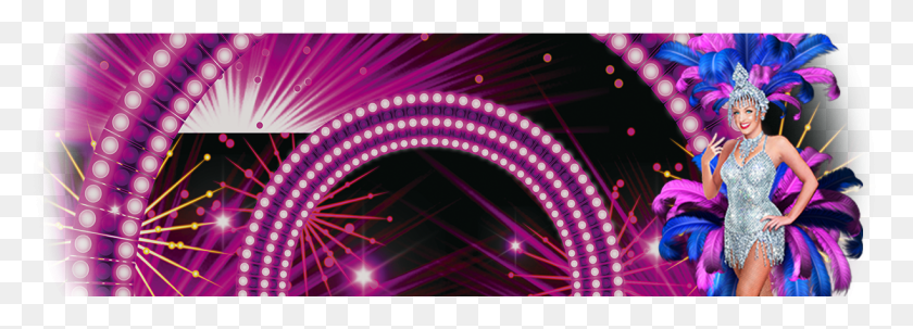 1223x382 Vegas Cah Showgirl Layout Light Emitting Diode, Lighting, Purple, Ferris Wheel HD PNG Download